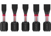 BOSCH Bit PRO Slotted Impact, SL4,5, SL5,5 (2×), SL5,5, SL6,5, 25 mm, 5 ks 2608521U60