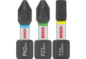 BOSCH Smíšená sada PRO Impact, PH2/PZ2/T20/T25/T30, 25 mm, 25 ks 2608521U63