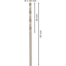 BOSCH Vrták do kovu PRO Metal HSS-G standardní délky, 1,4 × 18 × 40 mm, 10 ks 2608585470