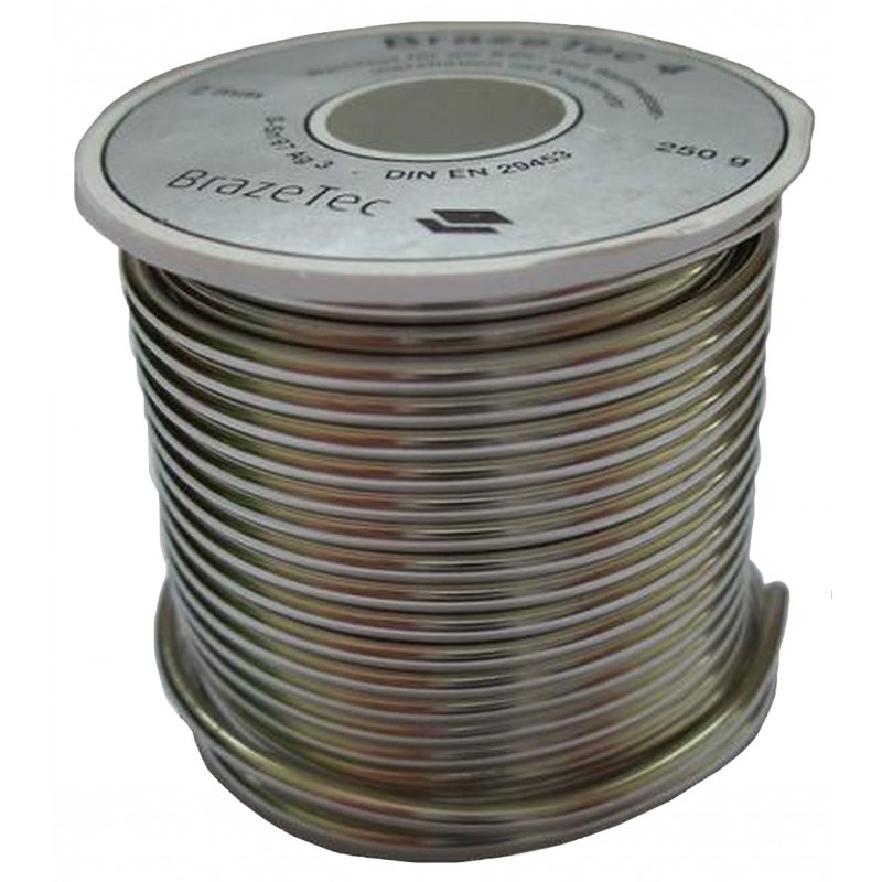 DEGUSSA Cín Braze Tec 4, S-Sn97Ag3, pr. 3,0mm, cívka 250g DEGUSSA Cín Braze Tec 4, S-Sn97Ag3, pr. 3,0mm, cívka 250g