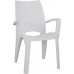 ALLIBERT SPRING zahradní židle, 59 x 67 x 88 cm, světle šedá 17186172