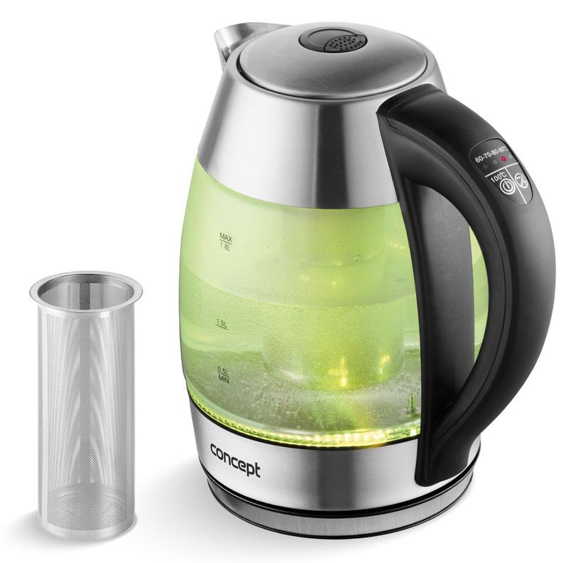 CONCEPT RK4066 Skleněná rychlovarná konvice 1,8l, nerez/sklo rk4066 CONCEPT RK4066 Skleněná rychlovarná konvice 1,8l, nerez/sklo rk4066