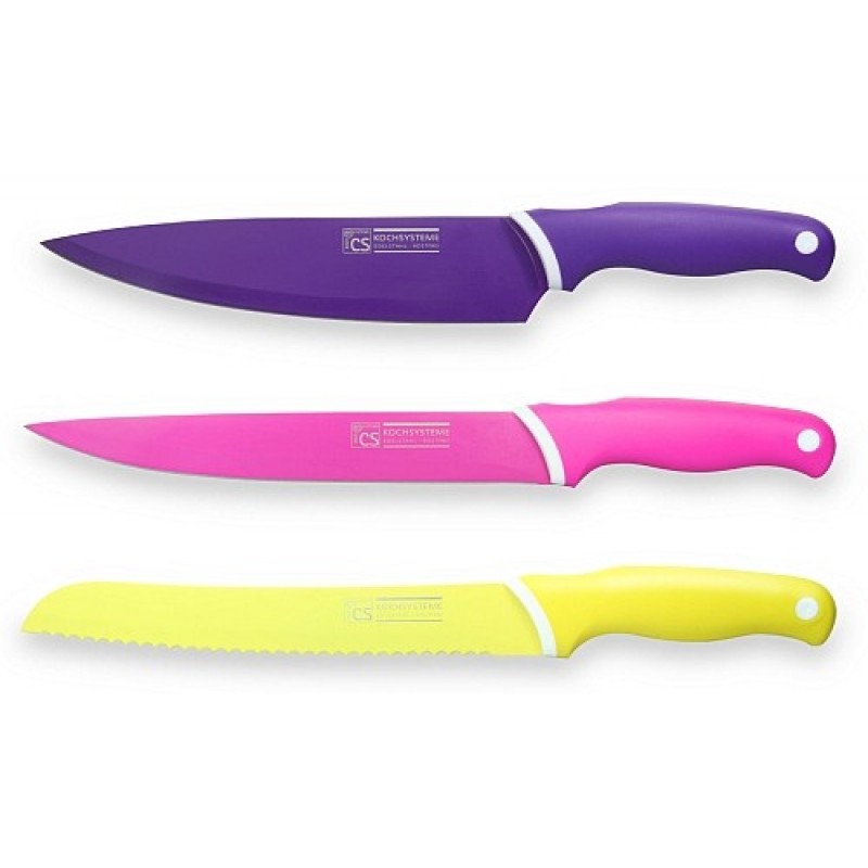 CS SOLINGEN Nůž s nepřilnavou čepelí 20 cm - sada 3 ks GOOD4U CS-034986 CS SOLINGEN Nůž s nepřilnavou čepelí 20 cm - sada 3 ks GOOD4U CS-034986