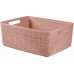 CURVER JUTE M 12L Košík 36 x 28 x 15 cm, růžový 01905-885