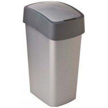 CURVER FLIP BIN 45L Odpadkový koš 65,3 x 29,4 x 37,6 cm stříbrná/šedá 02172-686