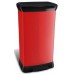 CURVER DECO BIN 50L Odpadkový koš 39 x 29 x 73 cm červený 02162-931