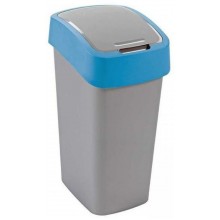 CURVER FLIP BIN 50L Odpadkový koš 65,3 x 29,4 x 37,6 cm stříbrná/modrá 02172-734