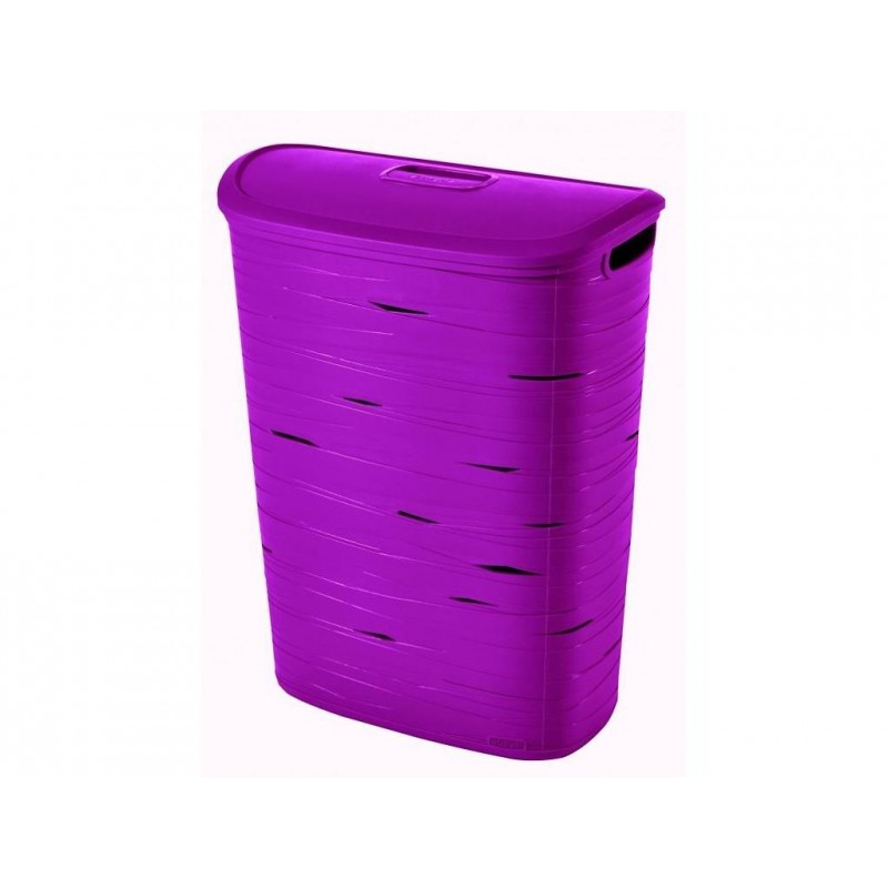 CURVER Koš na prádlo RIBBON, 46 x 27 x 59 cm, 49 l, fialový, 00746-437 CURVER Koš na prádlo RIBBON, 46 x 27 x 59 cm, 49 l, fialový, 00746-437
