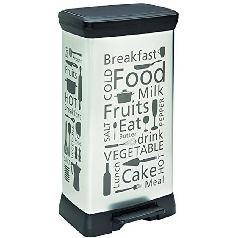 CURVER DECOBIN 50L KITCHEN odpadkový koš 39x29x73cm stříbrný 02180-K07 CURVER DECOBIN 50L KITCHEN odpadkový koš 39x29x73cm stříbrný 02180-K07