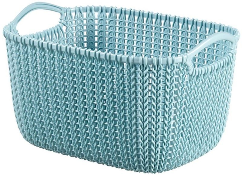 CURVER KNIT S 8L košík 30x22x17cm světle modrý 03674-X60 CURVER KNIT S 8L košík 30x22x17cm světle modrý 03674-X60