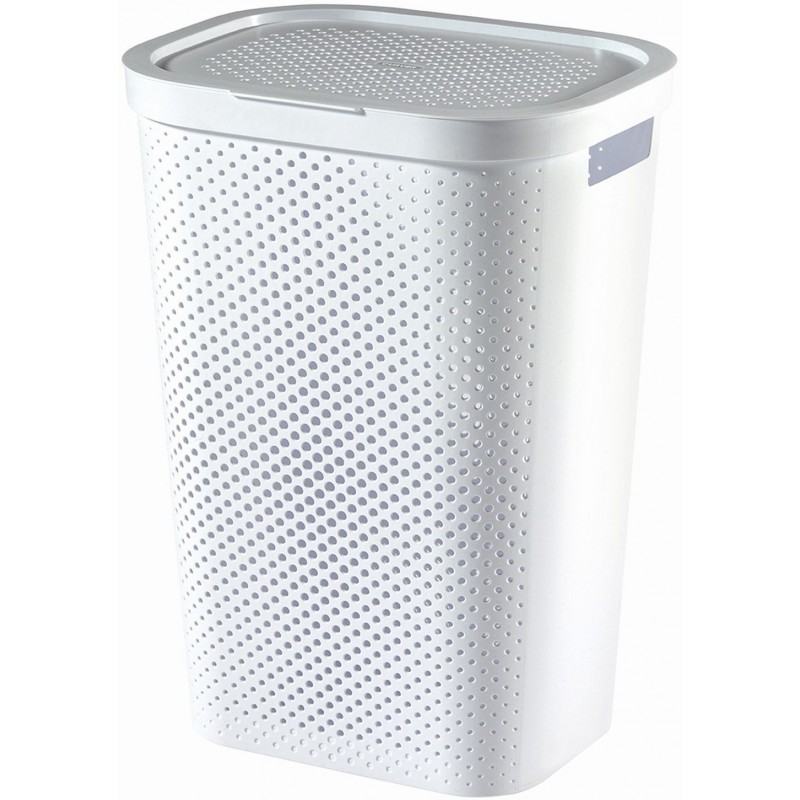 CURVER INFINITY 59L Koš na špinavé prádlo, recyklovaný plast, bílý 04754-040 CURVER INFINITY 59L Koš na špinavé prádlo, recyklovaný plast, bílý 04754-040