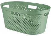 CURVER INFINITY DOTS 39L Koš na čisté prádlo 59 x 38 x 27 cm, zelený 04755-S86