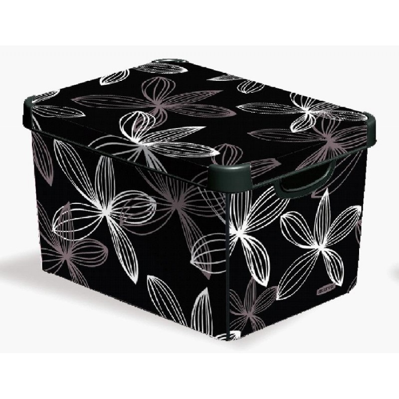 CURVER box úložný dekorativní S BLACK LILY, 13,5 x 29,5 x 19,5 cm, 04710-D66