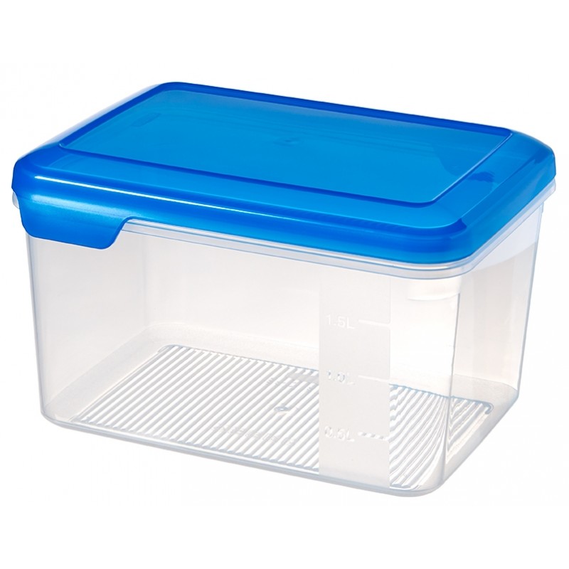 CURVER FLEXI CHEF dóza na potraviny, 12 x 20 x 15 cm, 2,4 l, transparentní/modrá, 00389-281 CURVER FLEXI CHEF dóza na potraviny, 12 x 20 x 15 cm, 2,4 l, transparentní/modrá, 00389-281