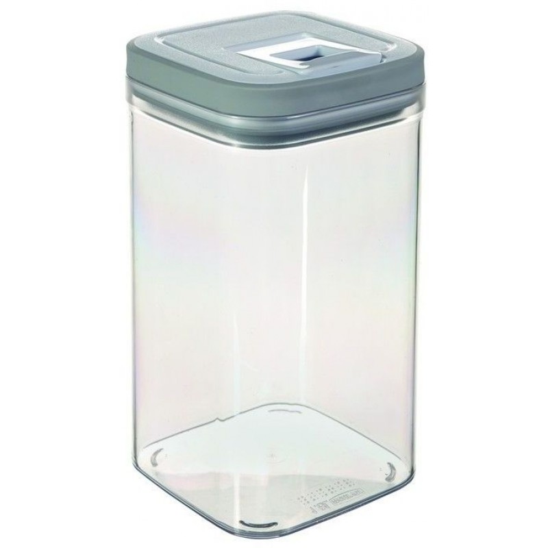 CURVER dóza na potraviny GRAND CHEF CUBE, 12 x 12 x 20 cm, 1,8 l, šedá, 03032-739