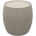 KETER KNIT stolek s úložným prostorem, 40,6 x 40,6 x 41,4 cm, písková 17203083