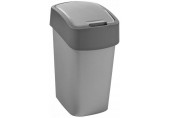 CURVER FLIP BIN 25L Odpadkový koš 47 x 26 x 34 cm stříbrná/šedá 02171-686