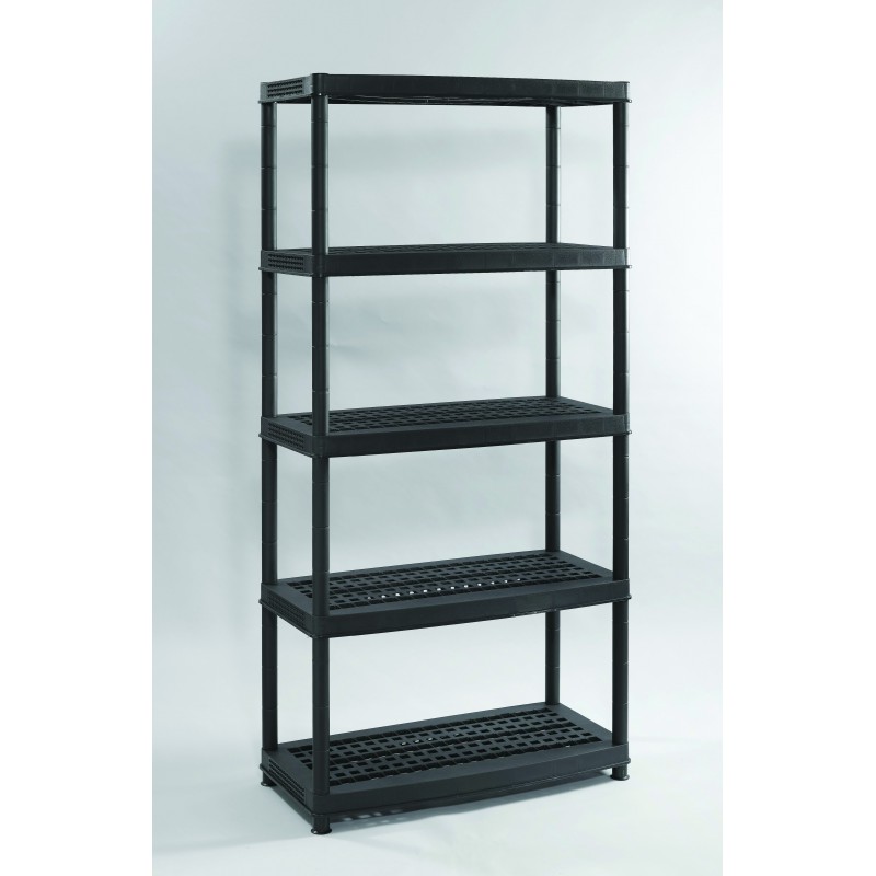 KETER regál MEGA, 91,5 x 45,5 x 184 cm, černý 17601803 KETER regál MEGA, 91,5 x 45,5 x 184 cm, černý 17601803