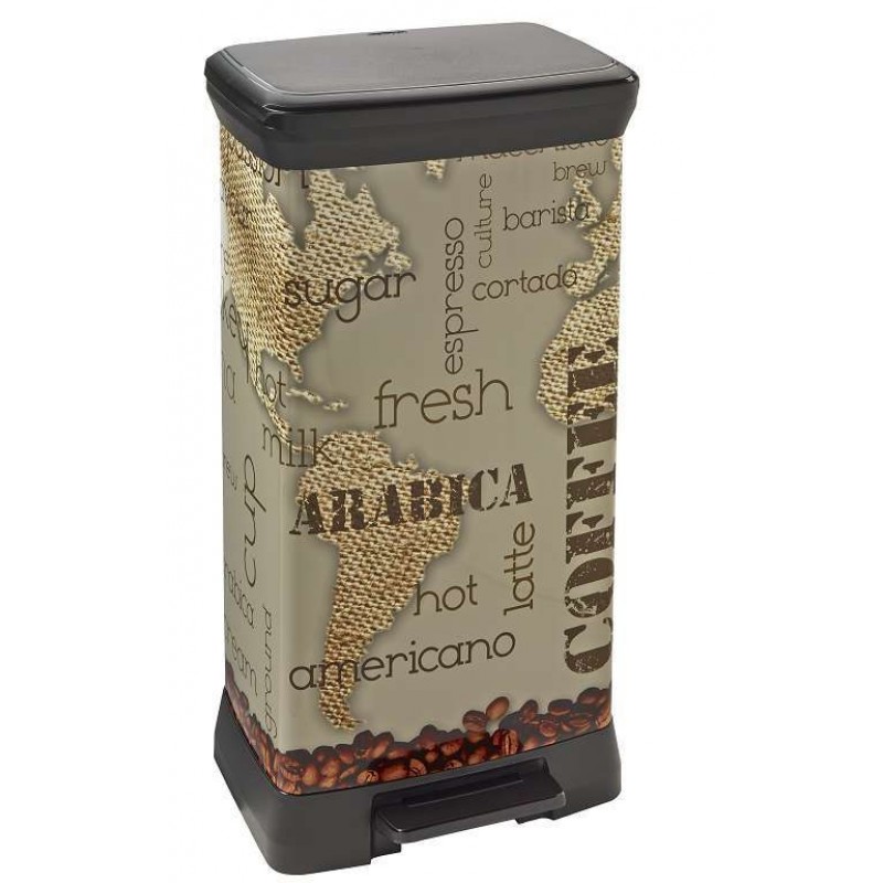 CURVER Odpadkový koš Decobin Coffe, 39 x 29 x 73 cm, 50 l, 02162-C29 CURVER Odpadkový koš Decobin Coffe, 39 x 29 x 73 cm, 50 l, 02162-C29
