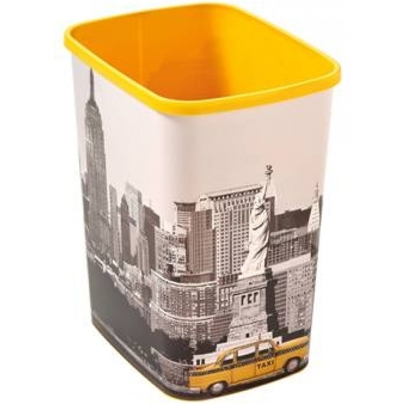 CURVER Odpadkový koš Flipbin NEW YORK, 39 x 32 x 25 cm, 25 l, bez víka, 02174-N28