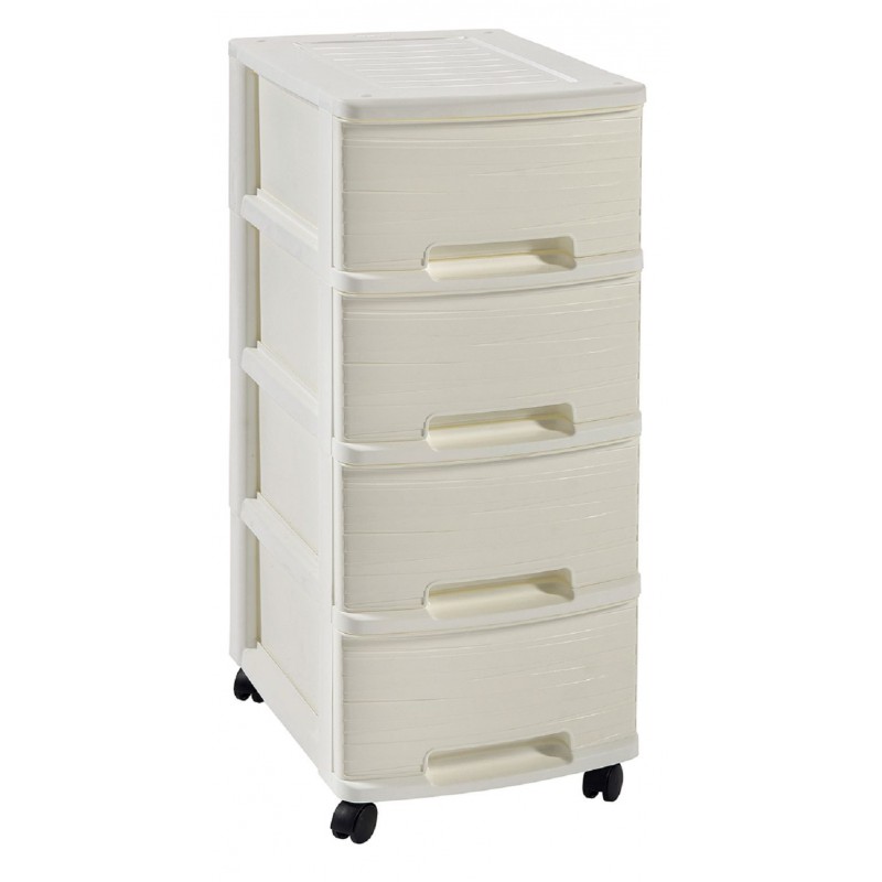 CURVER RIBBON skříňka 4 boxy, 26,4 x 67,5 x 35,1 cm, krémová 00748-748 CURVER RIBBON skříňka 4 boxy, 26,4 x 67,5 x 35,1 cm, krémová 00748-748