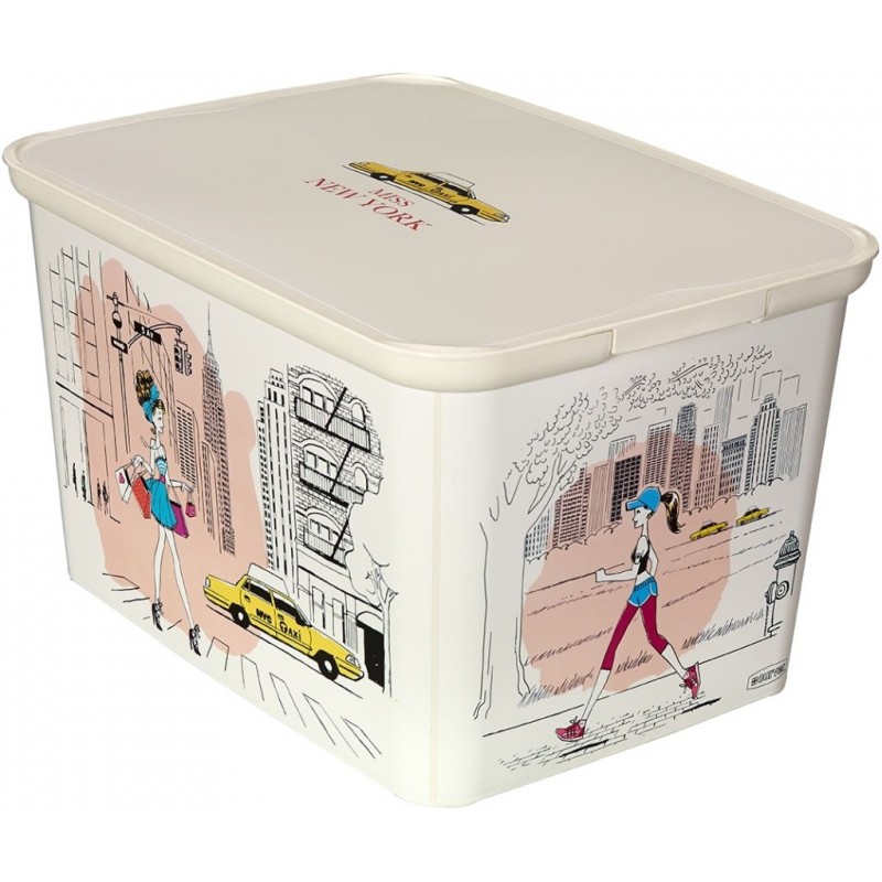 CURVER Úložný box AMSTERDAM L Miss New York, 40 x 30 x 24 cm, 04730-M35 CURVER Úložný box AMSTERDAM L Miss New York, 40 x 30 x 24 cm, 04730-M35