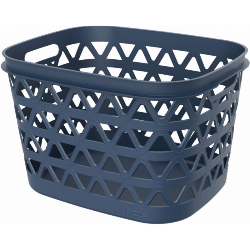 CURVER OCEANA 30L Koš na čisté prádlo 42,6 x 34,6 x 27,1 cm, modrá 00552-Z99