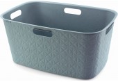 CURVER SOFTEX 45L Koš na čisté prádlo 39,7 x 59,4 x 27,4 cm, modrý 00572-Z69