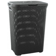 CURVER STYLE 60L Koš na špinavé prádlo 44,8 x 61,5 x 34,1 cm, tmavě šedý 00707-308
