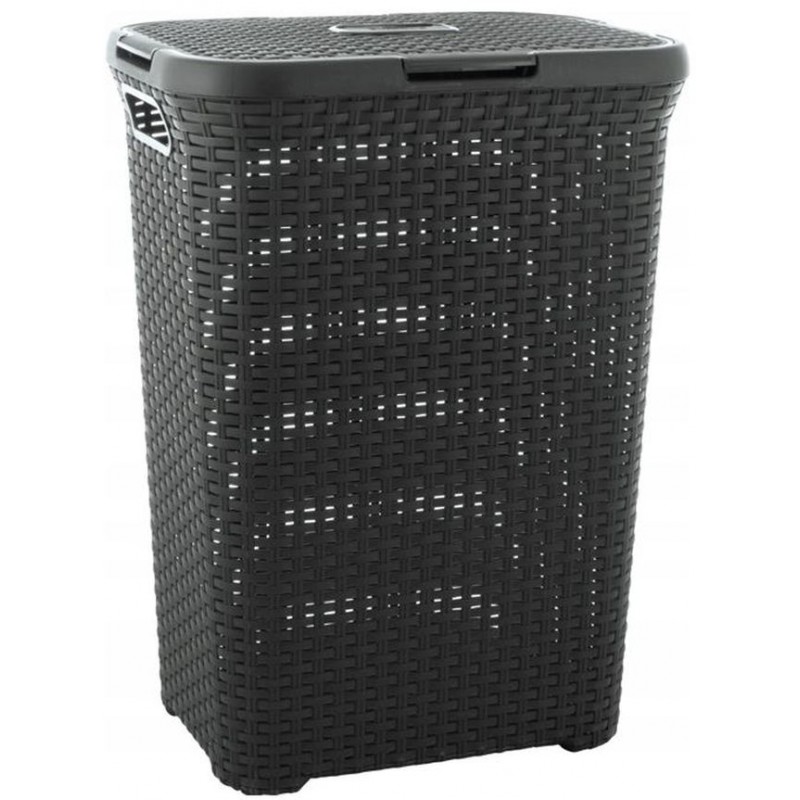 CURVER STYLE 60L Koš na špinavé prádlo 44,8 x 61,5 x 34,1 cm, tmavě šedý 00707-308