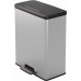 CURVER DECO BIN 65L Odpadkový koš 48,6 x 31,6 x 61,5 cm stříbrný 01128-C70