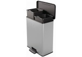 CURVER DECO BIN DUO 26L+26L Odpadkový koš 48,6 x 31,6 x 61,5 cm stříbrný 01129-C70