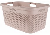 CURVER PURE 47L Koš na čisté prádlo 60 x 40 x 28 cm, růžová 01917-Q70