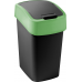 CURVER FLIP BIN 9L Odpadkový koš 35 x 18,9 x 23,5 cm černá/zelená 02170-847 CURVER FLIP BIN 9L Odpadkový koš 35 x 18,9 x 23,5 cm černá/zelená 02170-847