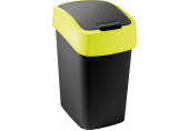 CURVER FLIP BIN 9L Odpadkový koš 35 x 18,9 x 23,5 cm černá/žlutá 02170-E64