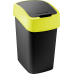 CURVER FLIP BIN 9L Odpadkový koš 35 x 18,9 x 23,5 cm černá/žlutá 02170-E64 CURVER FLIP BIN 9L Odpadkový koš 35 x 18,9 x 23,5 cm černá/žlutá 02170-E64