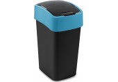 CURVER FLIP BIN 25L Odpadkový koš 47 x 26 x 34 cm černá/modrá 02171-280