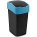 CURVER FLIP BIN 25L Odpadkový koš 47 x 26 x 34 cm černá/modrá 02171-280 CURVER FLIP BIN 25L Odpadkový koš 47 x 26 x 34 cm černá/modrá 02171-280