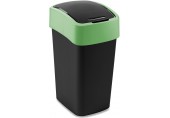 CURVER FLIP BIN 25L Odpadkový koš 47 x 26 x 34 cm černá/zelená 02171-847