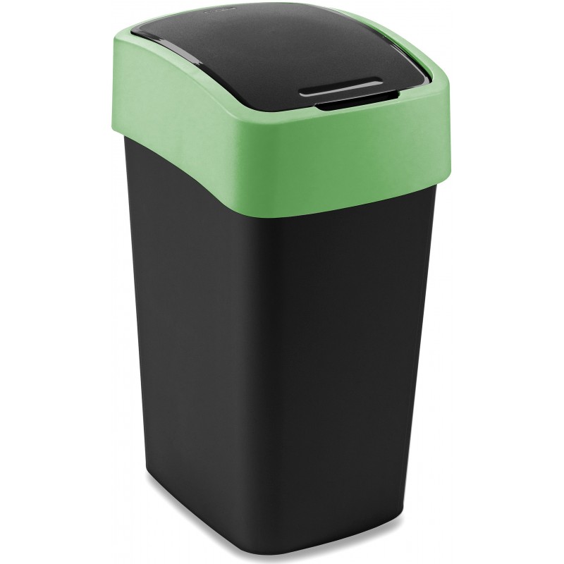 CURVER FLIP BIN 25L Odpadkový koš 47 x 26 x 34 cm černá/zelená 02171-847 CURVER FLIP BIN 25L Odpadkový koš 47 x 26 x 34 cm černá/zelená 02171-847