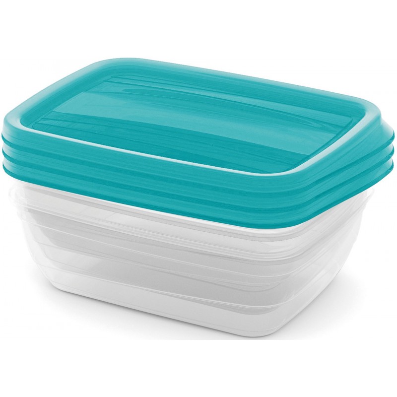 CURVER VEDO Set 3x1L dózy, 20x14x6cm, světle modrá 03505-051