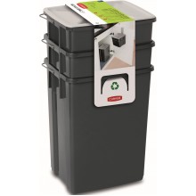 CURVER BIOBOX 2x10L+6L Recyklační set černý 08993-840