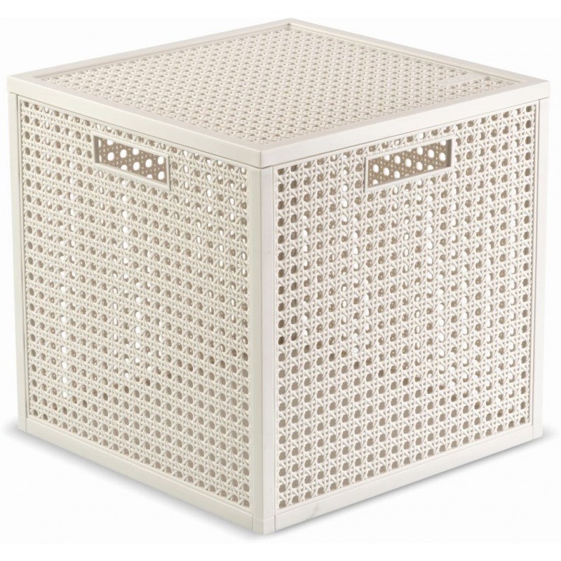 CURVER KAYA 19L Úložný box kostka, 28 x 28 x 28 cm, béžová 17213764 CURVER KAYA 19L Úložný box kostka, 28 x 28 x 28 cm, béžová 17213764