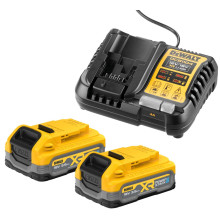 DeWALT DCB1104S2 PowerStack Sada akumulátorů (18V/2x3,5Ah) + nabíječka