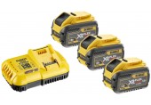 DeWALT DCB118X3 Sada XR FlexVolt 54V nabíječka DCB118 + 18V 3x9,0Ah