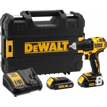 DeWALT DCD708D1T Aku kompaktní vrtačka/šroubovák 65Nm XR (18V/1x2,0Ah) kufr Tstak