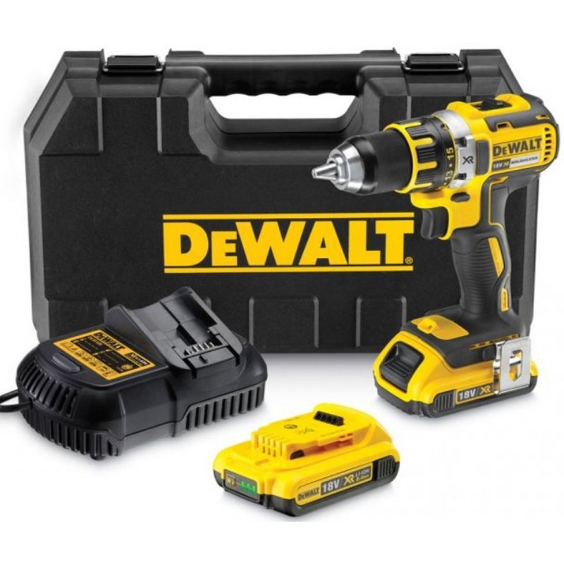 DeWALT DCD790D2 Aku Bezuhlíková vrtačka 13mm, XR Li-ion (2x2,0Ah/18V) kufr Tstak DeWALT DCD790D2 Aku Bezuhlíková vrtačka 13mm, XR Li-ion (2x2,0Ah/18V) kufr Tstak