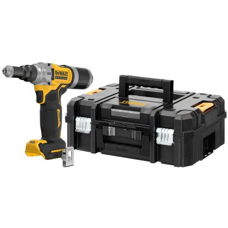 DeWALT DCF414NT Aku Nýtovací pistole 6,3mm XR (18V/bez aku) kufr Tstak DeWALT DCF414NT Aku Nýtovací pistole 6,3mm XR (18V/bez aku) kufr Tstak
