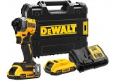 DeWALT DCF850D2T Aku rázový utahovák 1/4" (205Nm/18V/2x2,0Ah) kufr Tstak