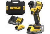 DeWALT DCF850E2T Aku rázový utahovák 1/4" (18V/208Nm/2x1,7Ah PowerStack) kufr Tstak